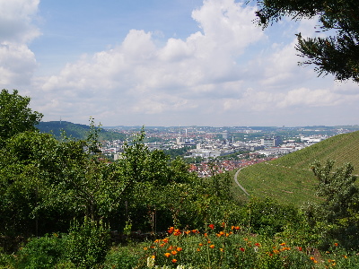 Blick ber Stuttgart- M