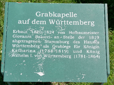 Grabkapelle auf dem Wrttemberg- M